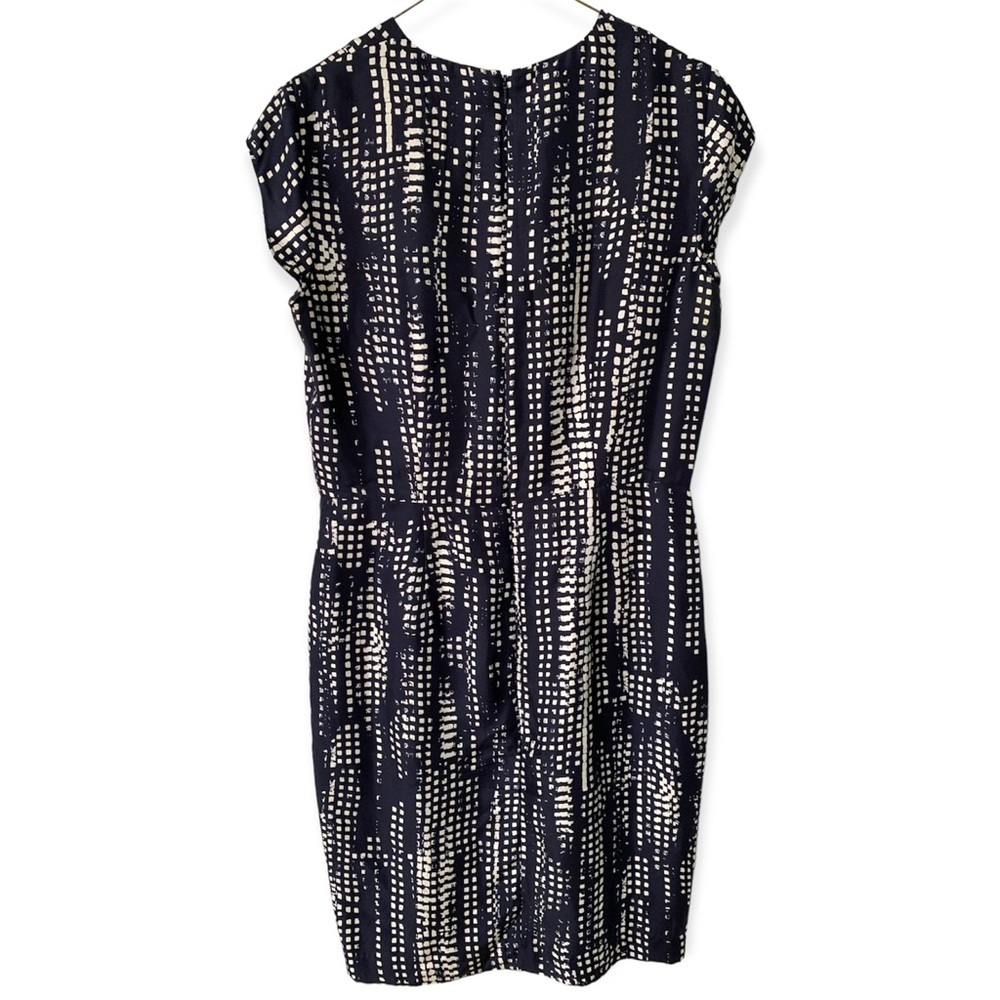 W By Worth Silk 100% Vintage Mini Dress Geometric Pattern EUC Women’s Size - 6 - Picture 2 of 5